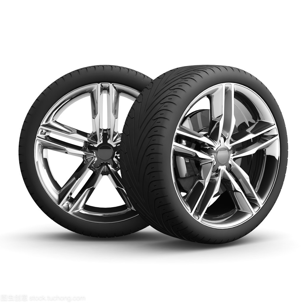 輪子的車。汽車輪胎