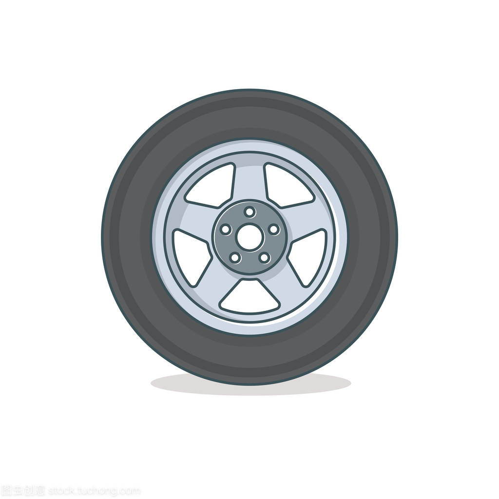 汽車車輪圖標